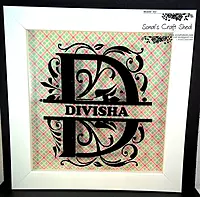 Square Nameplate for your entrance wall - fully custom designed
