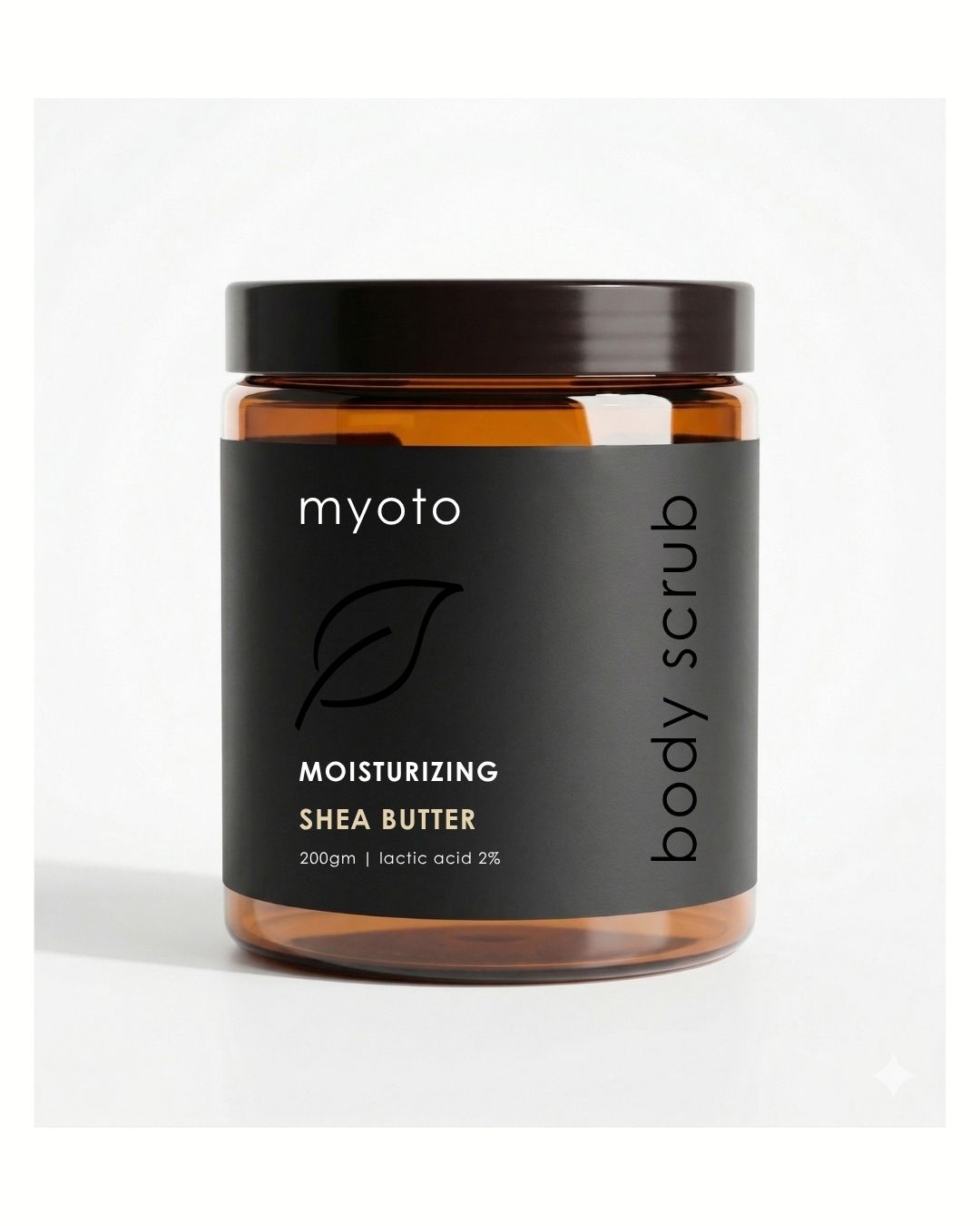 myoto moisturizing body scrub - shea butter & walnut | 200gm