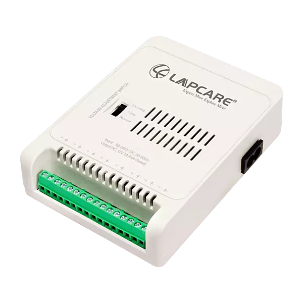 Reliable Lapcare LPSCC8C01: powers 8 CCTV cameras with 12 V DC, auto‑restart, overload, over‑voltage & short‑circuit protection—with 2‑year warranty.