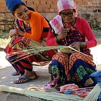 Black & White Moonj Trivet