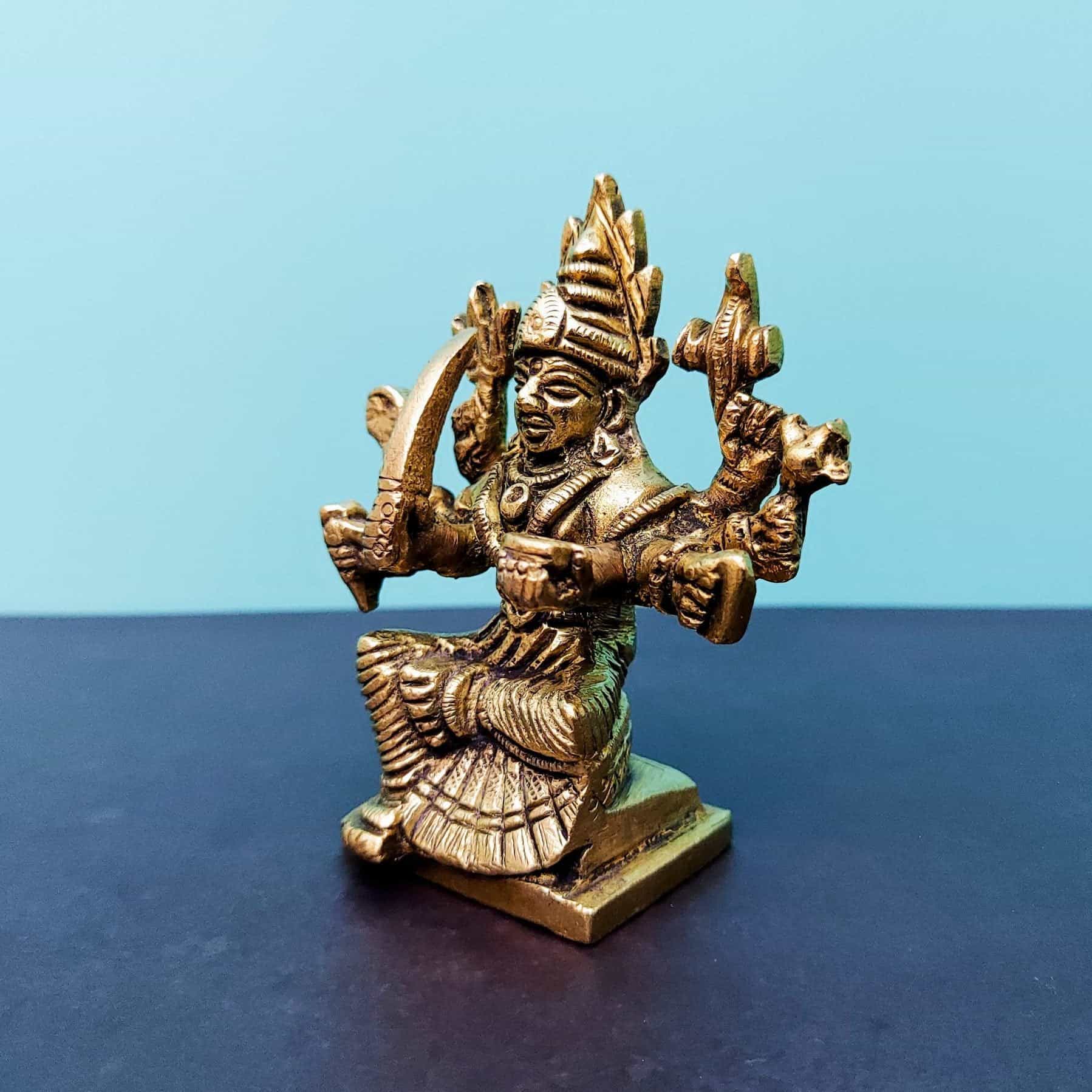 Brass Mariyamma | Mariyamman Shakthi Devi - 3.8" Height | Protective Goddess