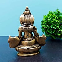 Brass Kubera - 4 inch Height | God of Wealth and Abundance