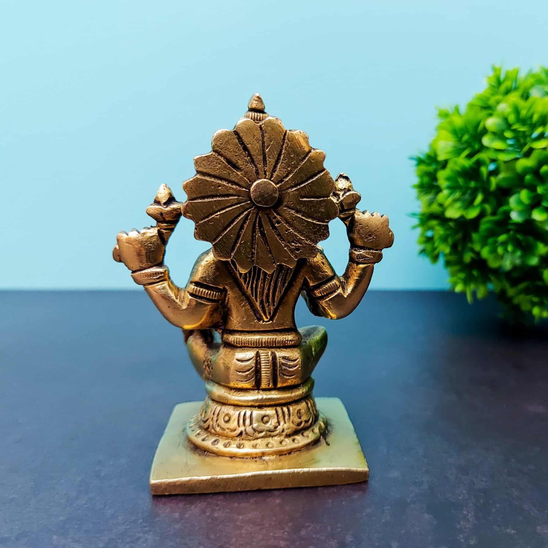 Brass Lakshmi Devi - 3 inch Height | Auspicious Goddess of Wealth