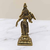 Brass Devi Meenakshi Amman - 3.6 inch Height | Divine Goddess of Madurai