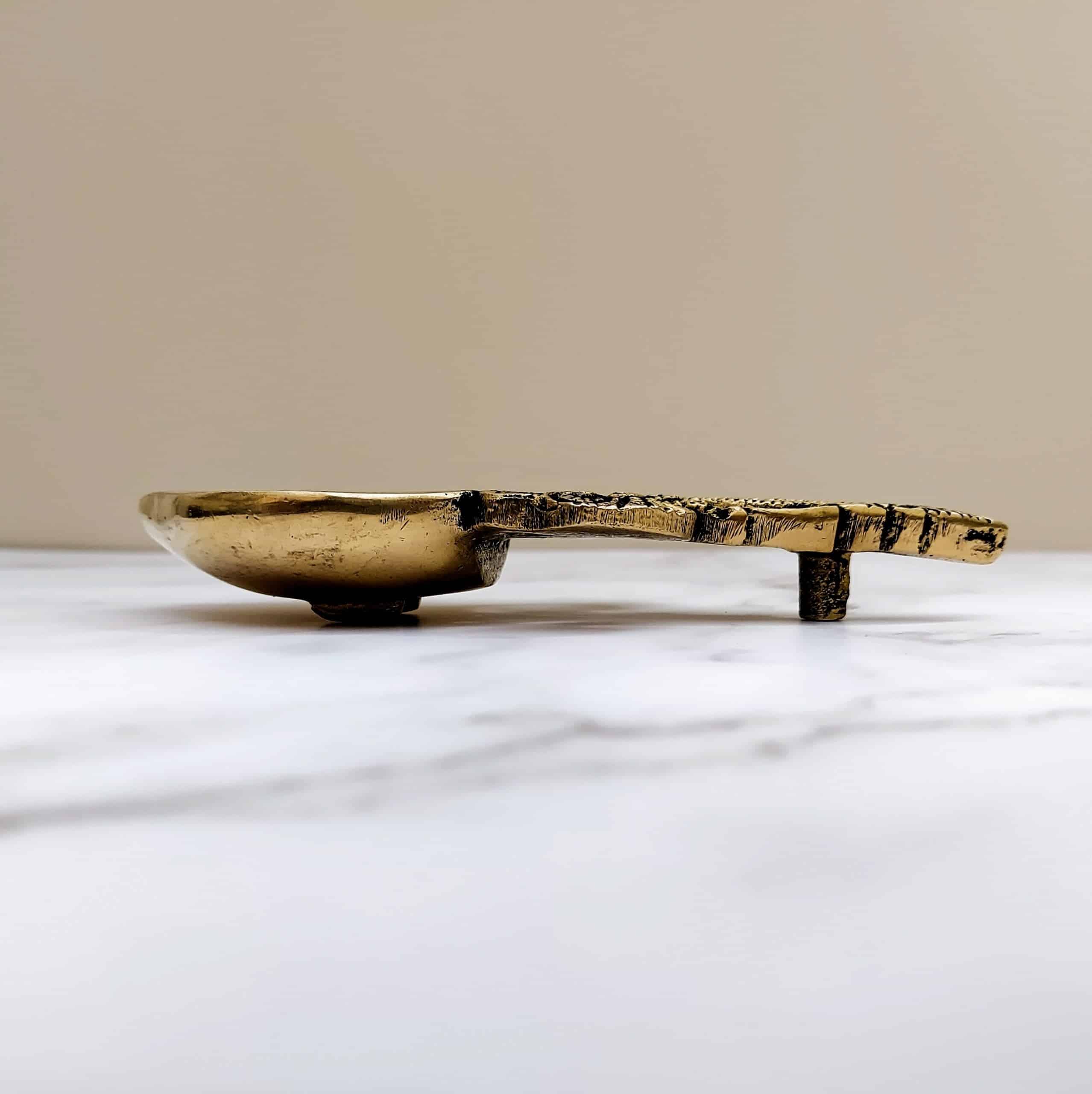 Brass Aarti Spoon - 5.8 inch Length | Ritual Essential