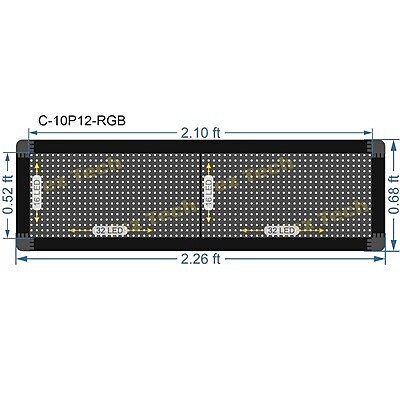 0.5X2 FEET RGB