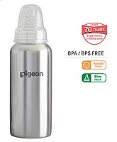 Pigeon - Stainless Steel Feeding Bottle 220ML