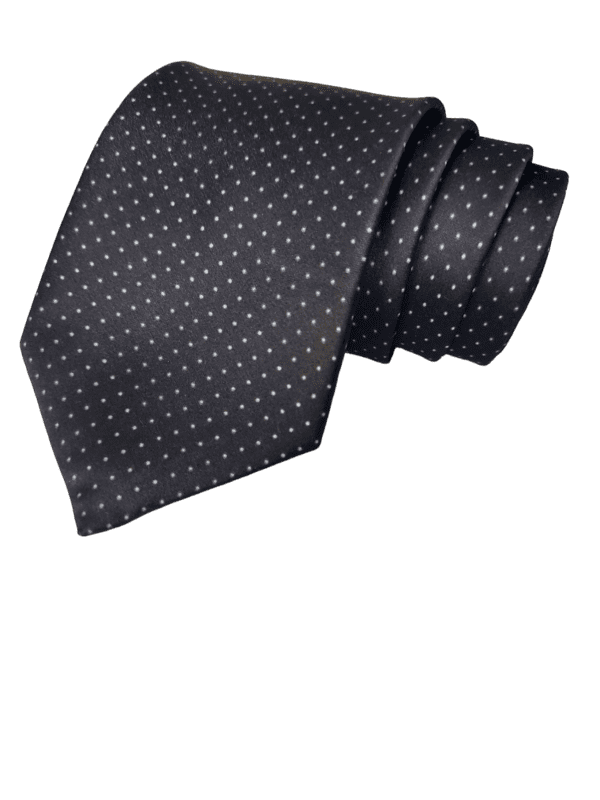 Black Dotted Necktie