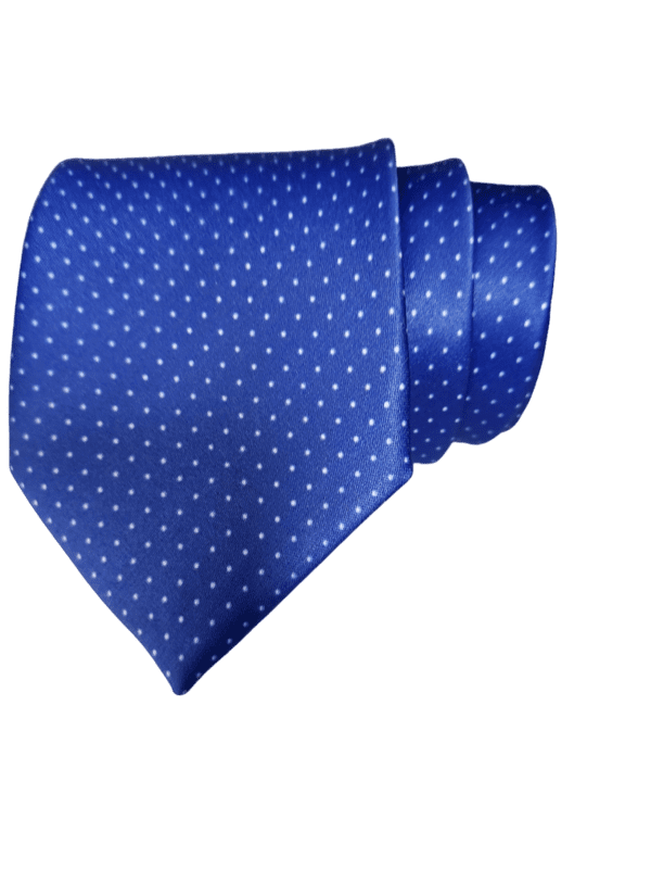 Blue Dotted Necktie