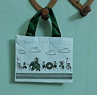 Mini Cotton Handbags Set of 10