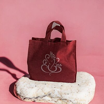 PRINTED COTTON BAGS FOR RETURN GIFT SET OF 10
