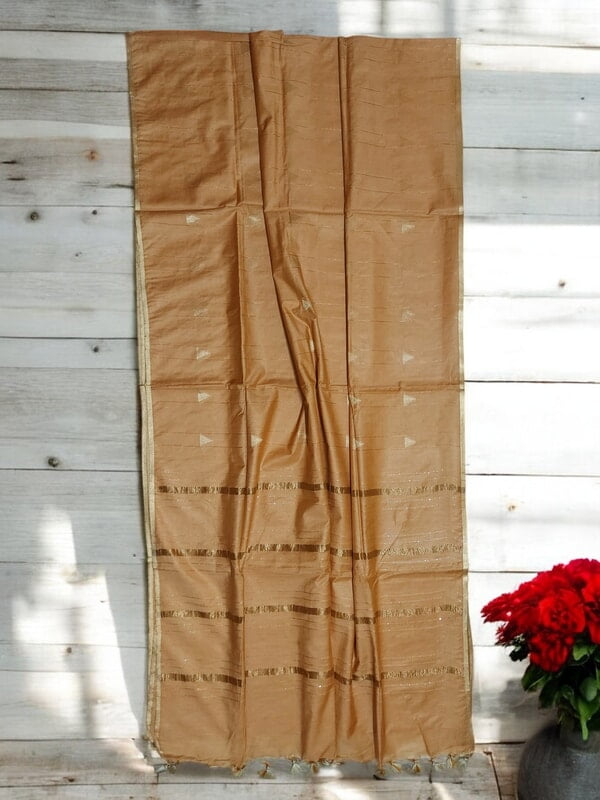 Mustard Woven Kota Silk Saree with Running Blouse