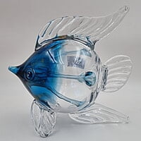 Circular Transparent Fish Ocen Blue