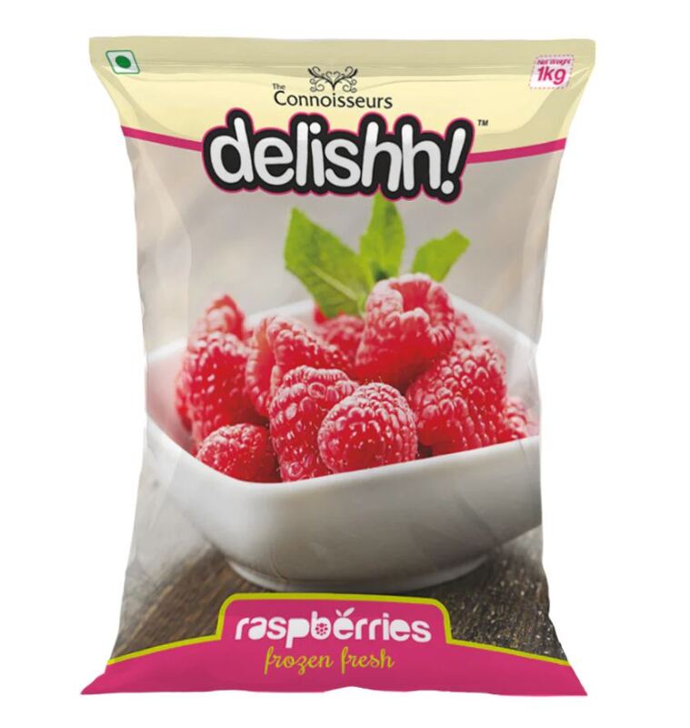 Delish Imported IQF Frozen Raspberries – 1 Kg