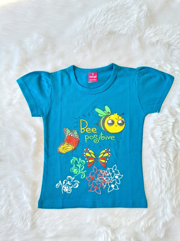 Cotton T Shirt - Navy Blue - Smiles