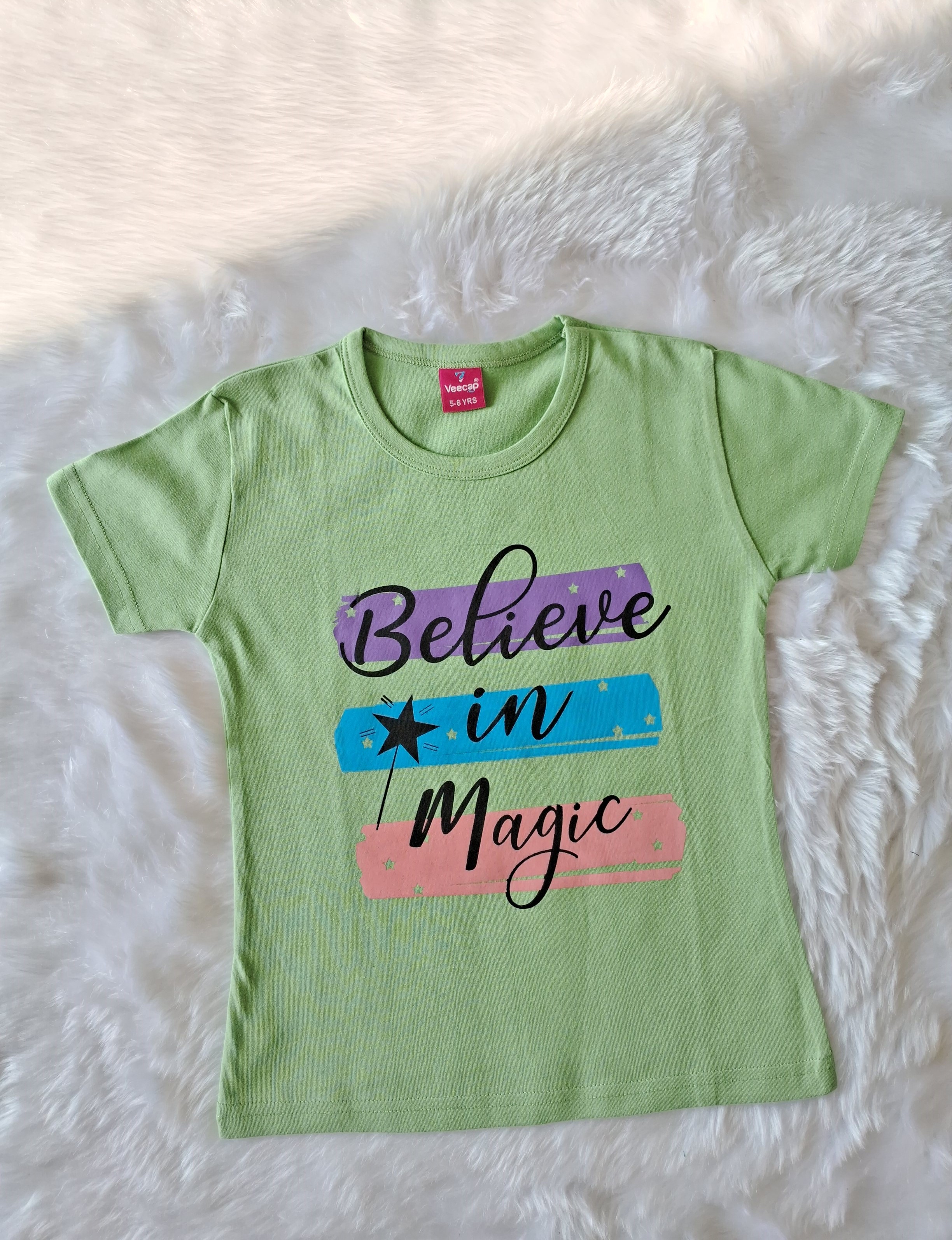 Cotton T Shirt - Green Magic