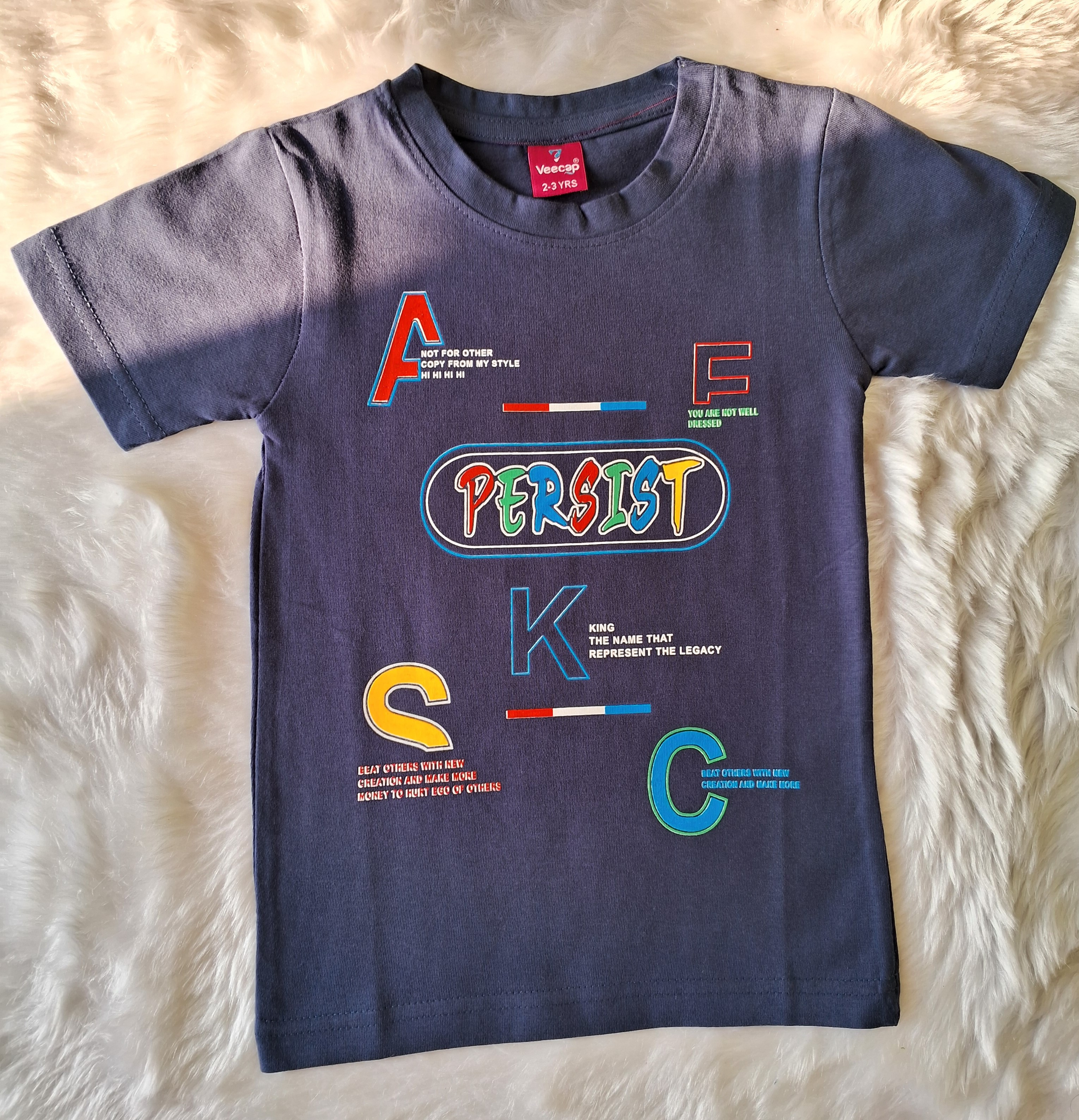 Cotton T Shirt - Dark Blue