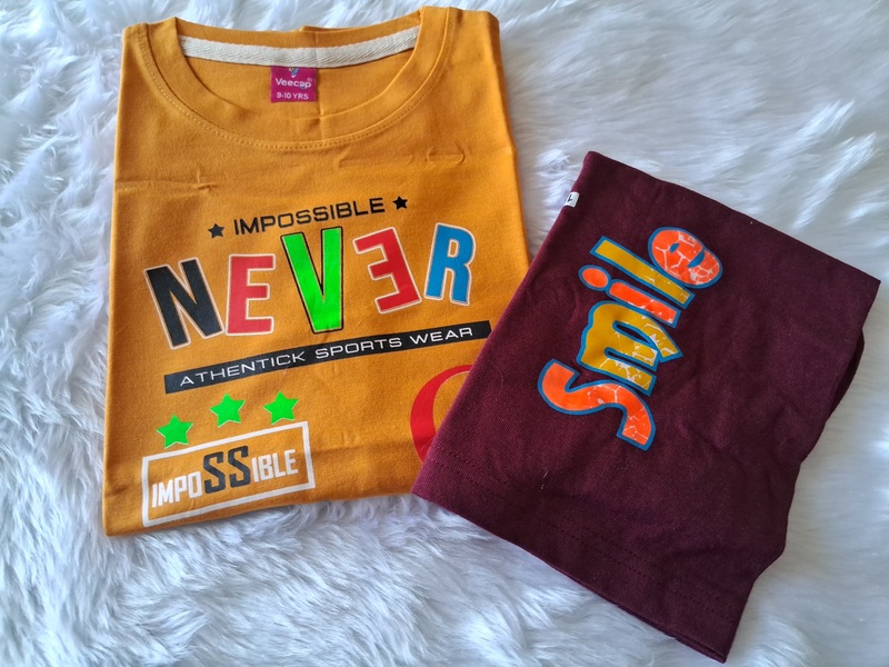 Cotton T Shirt with shorts - Yellow