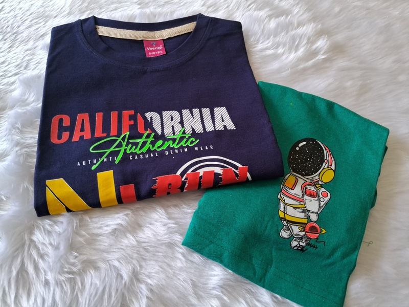 Cotton T Shirt with shorts - Blue