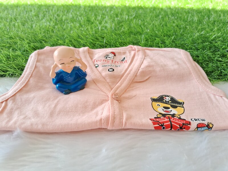 Hosiery Cotton Button Jabla combo 0-6 Months