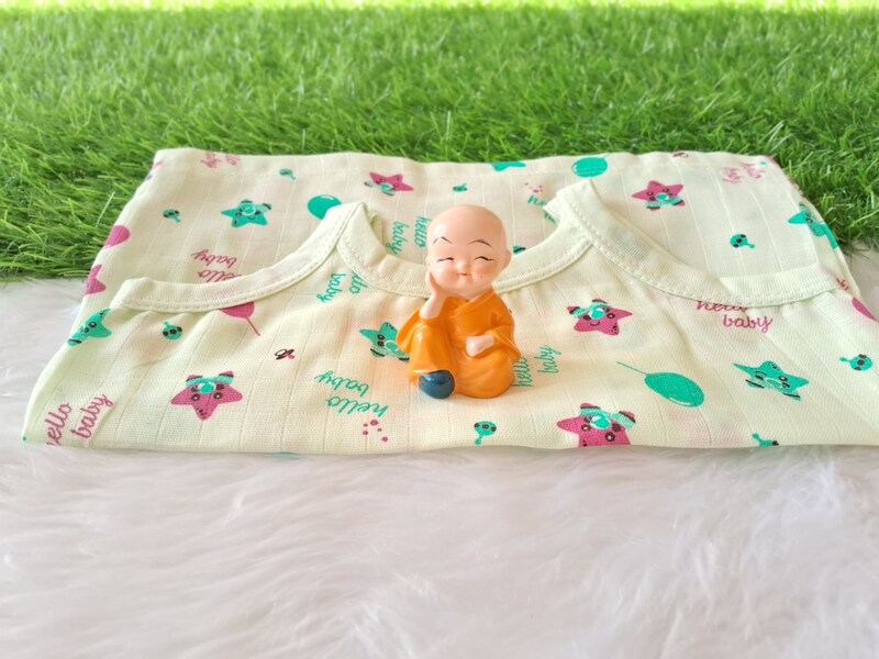 Muslin Jabla Set - Green Star