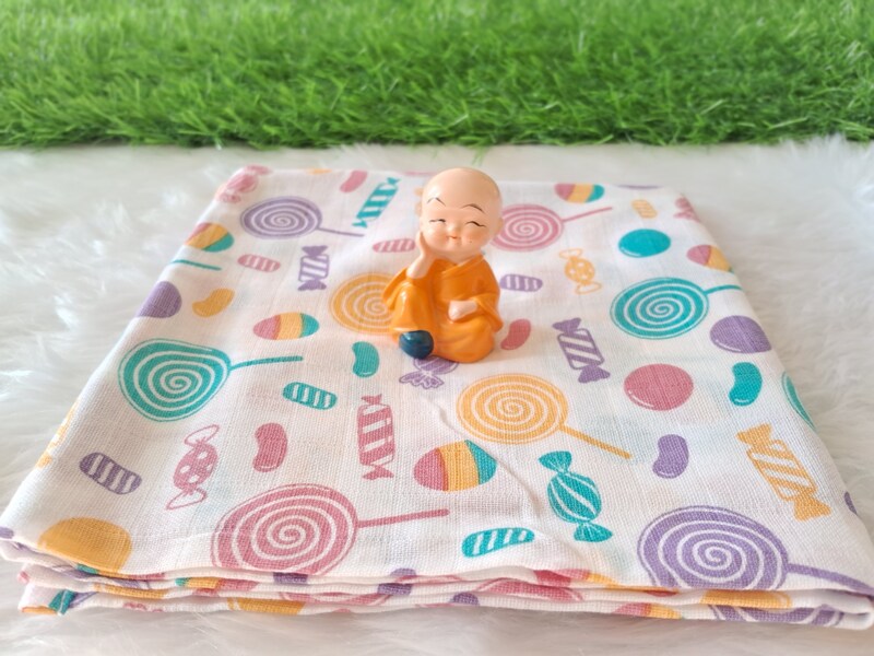 Muslin Baby bath towel - Lolli Pop