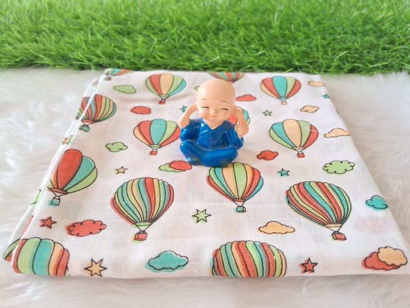 Muslin Baby bath towel - Baloon
