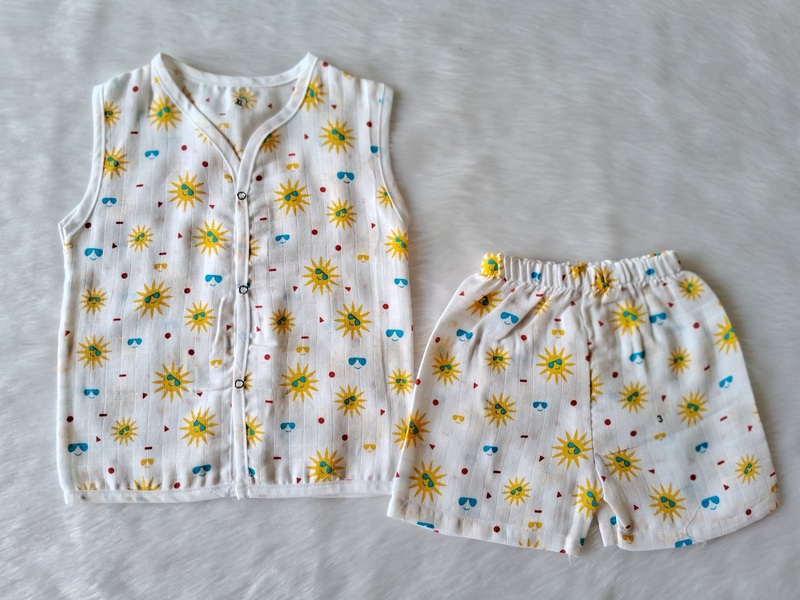 Muslin Jabla Set - Sun flower