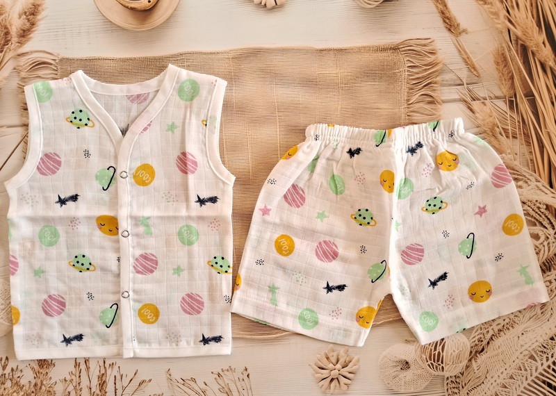 Muslin Jabla Set - Planets