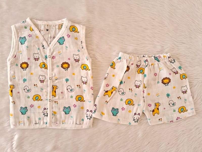 Muslin Jabla Set - Animals