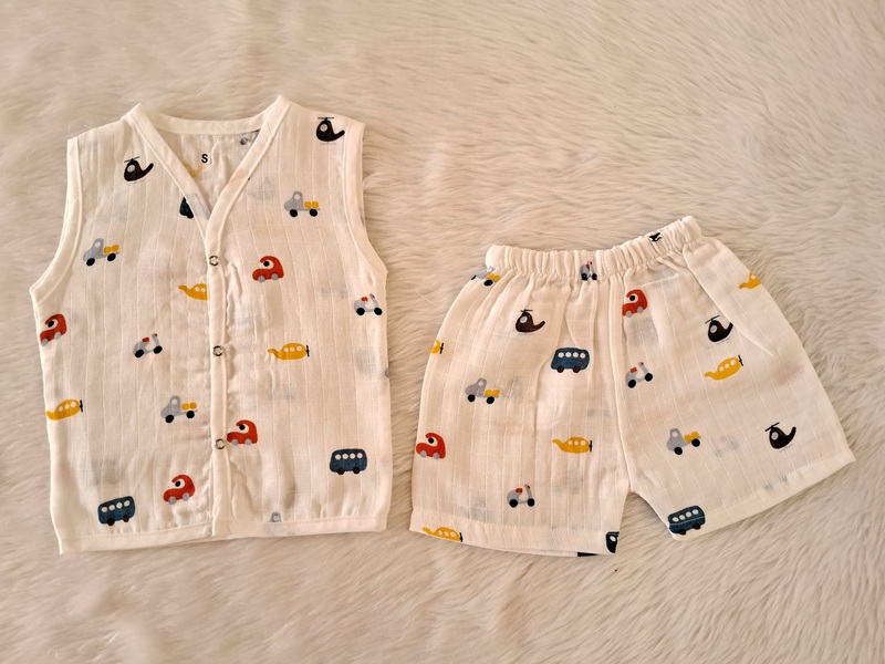 Muslin Jabla Set - Helicoptor