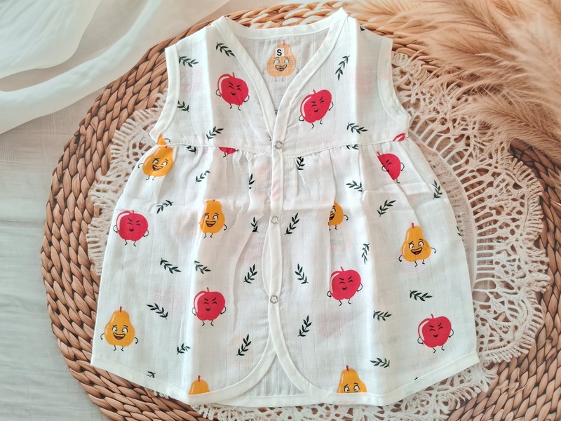 Muslin Frock - Tomato