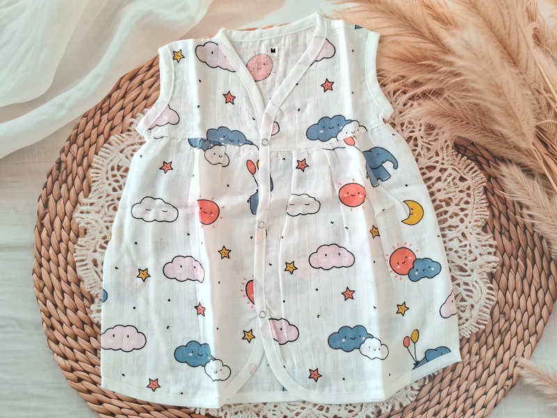 Muslin Frock - Elephant