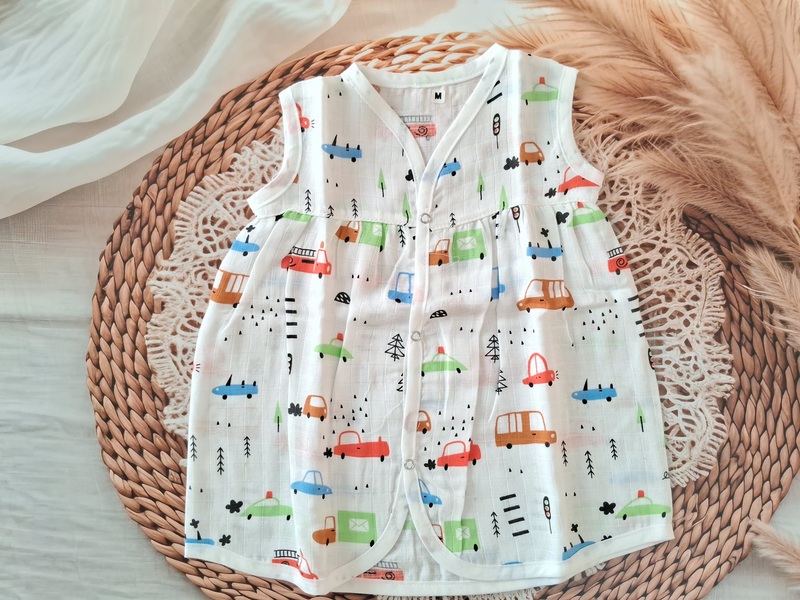 Muslin Frock - Fire Truck