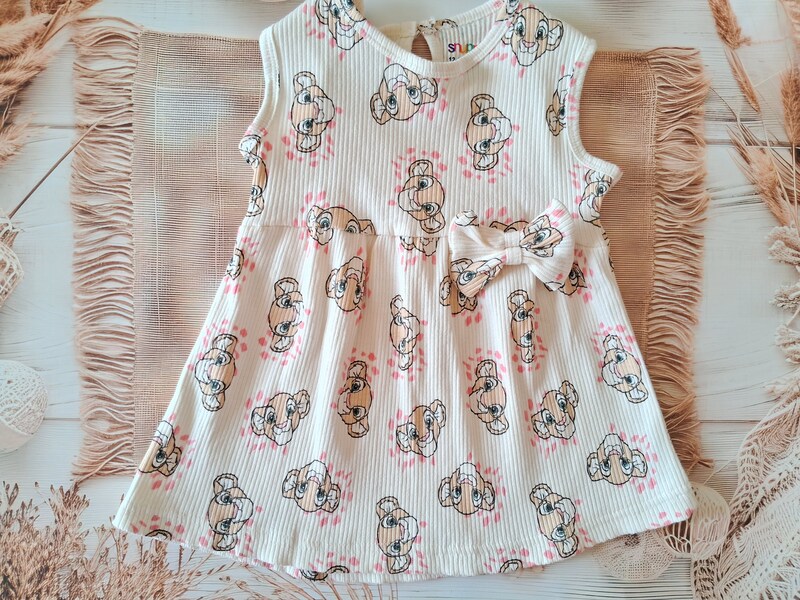 Cotton Frock - Lion