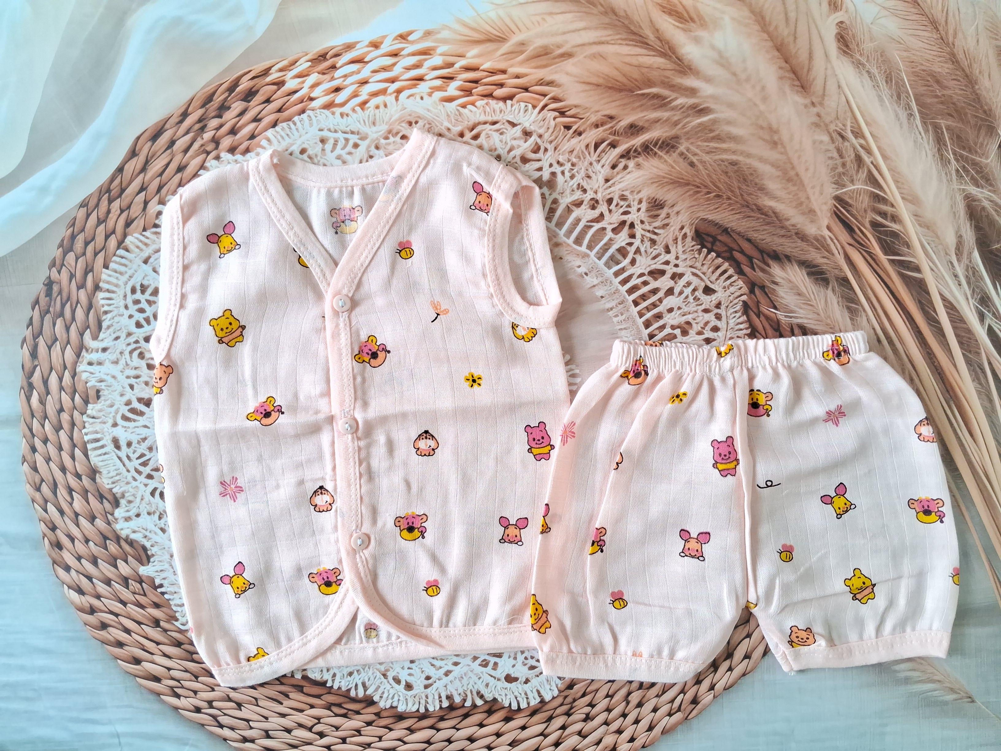 Muslin Jabla Set - Peach Toy