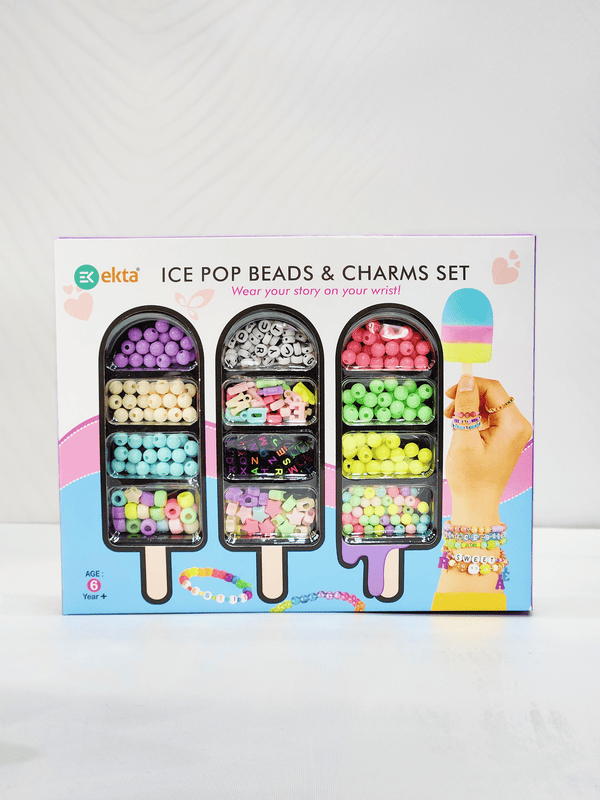 Ice Pop Beads & Charm Set