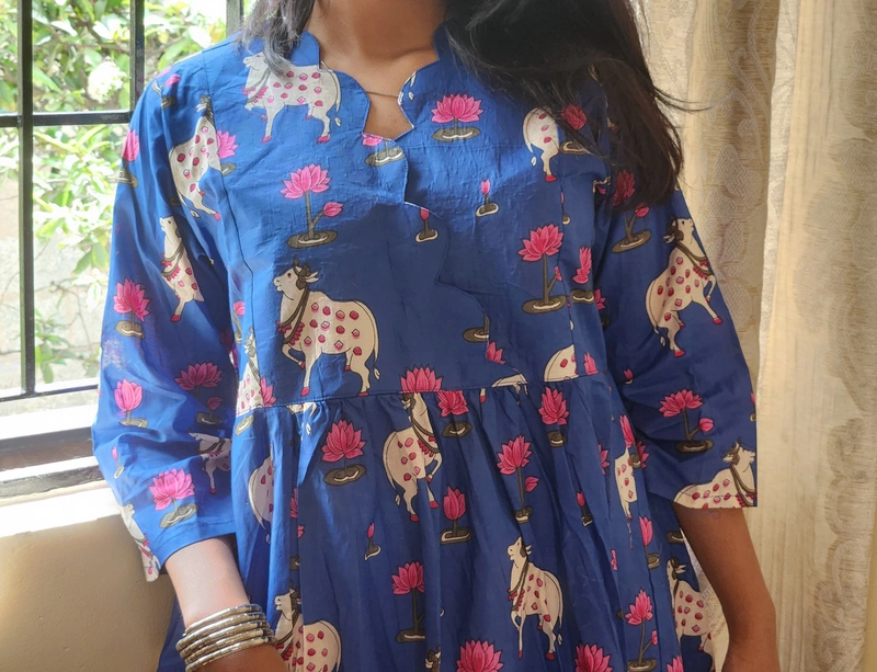 Sitara's Scallop Neck Flare Dress- Lotus & the Cow