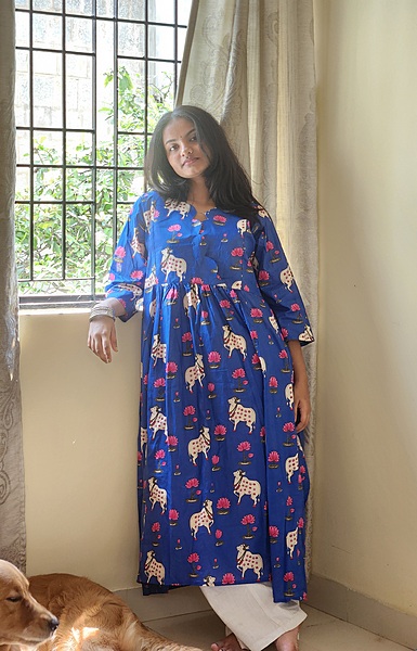 Sitara's Scallop Neck Flare Dress- Lotus & the Cow