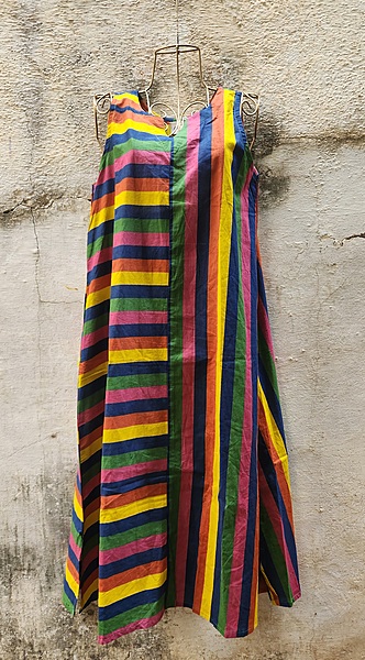 Saira's A-line Dress With - Riot of Colors