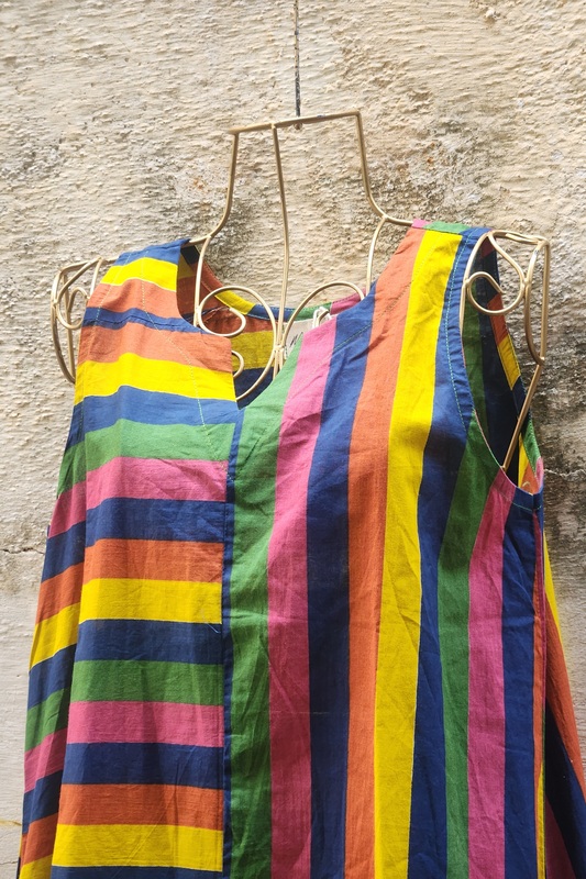 Saira's A-line Dress With - Riot of Colors