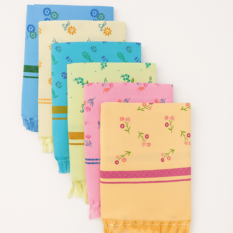 Signature – Radiant Colour Print Cotton Towels (Pack of 2)