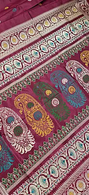 Revival Baluchari  Color Magenta