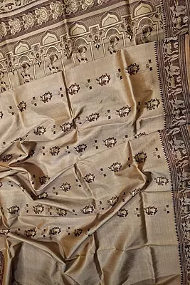 Figure motif Baluchari Color Chandan