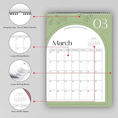 2026 Arch Color Wall Calendar