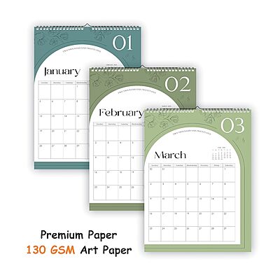 2026 Arch Color Wall Calendar