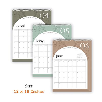 2026 Arch Color Wall Calendar