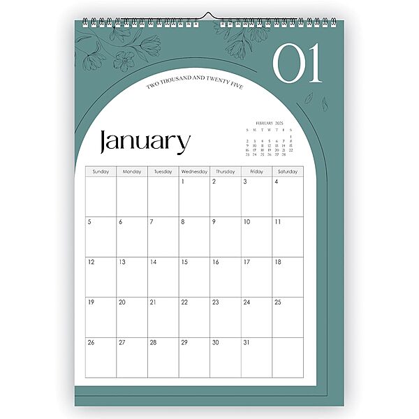 2026 Arch Color Wall Calendar