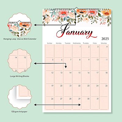 2026 Arch Design Color Wall Calendar