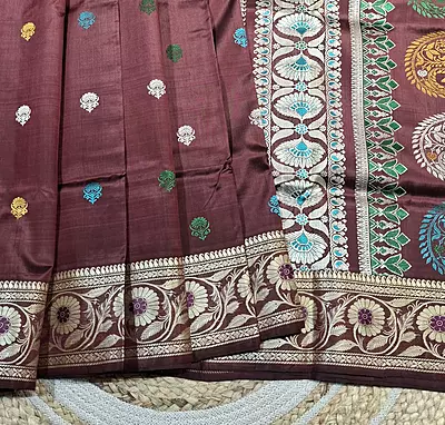 Revival Baluchari  Chocolate colour